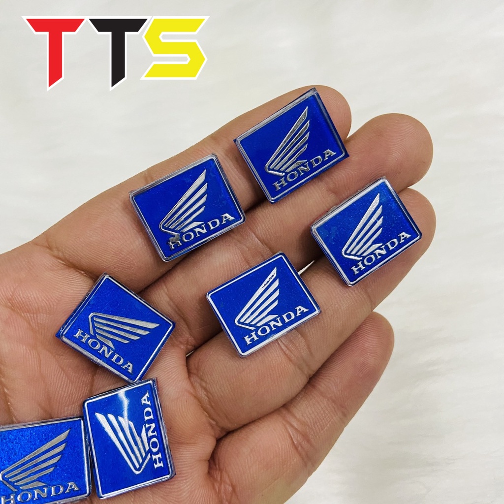 ( Màu xanh ) Tem logo honda cánh chim hàng zin mod lên màu đỏ dán bợ đồng hồ, bảng số