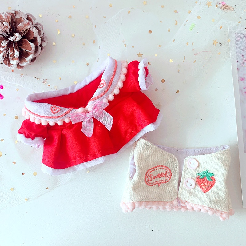 BỘ VÁY LIỀN THỜI TRANG MÙA HÈ DOLL 20CM