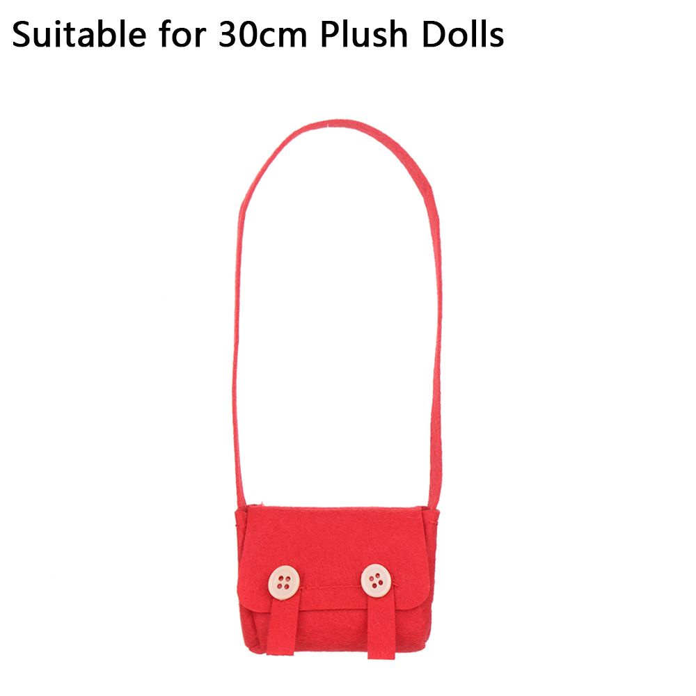 Túi đeo vai nhiều màu tùy chọn dùng trang trí nhà / làm quà tặng cho búp bê nhồi bông 30cm