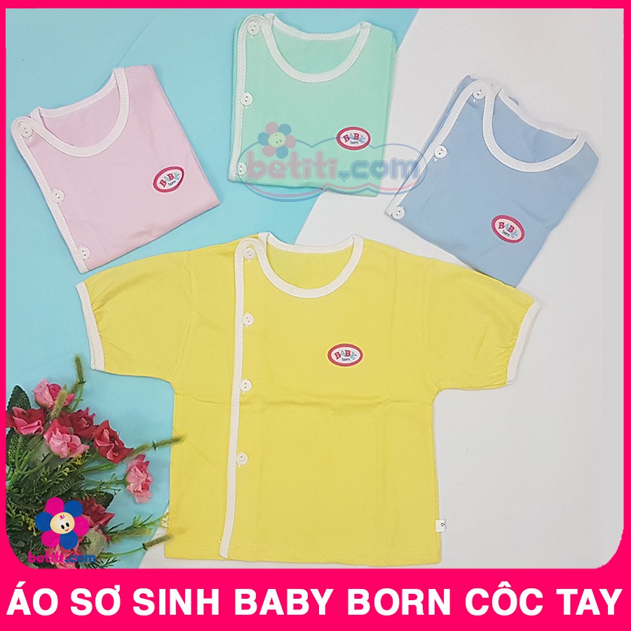 [COMBO] 3 Áo Sơ Sinh Baby Born Côc Tay Cho Bé