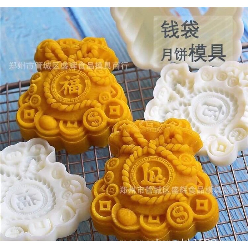Khuôn trung thu hình túi tiền 150g