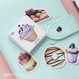HỘP 45 STICKER BÁNH CUPCAKE