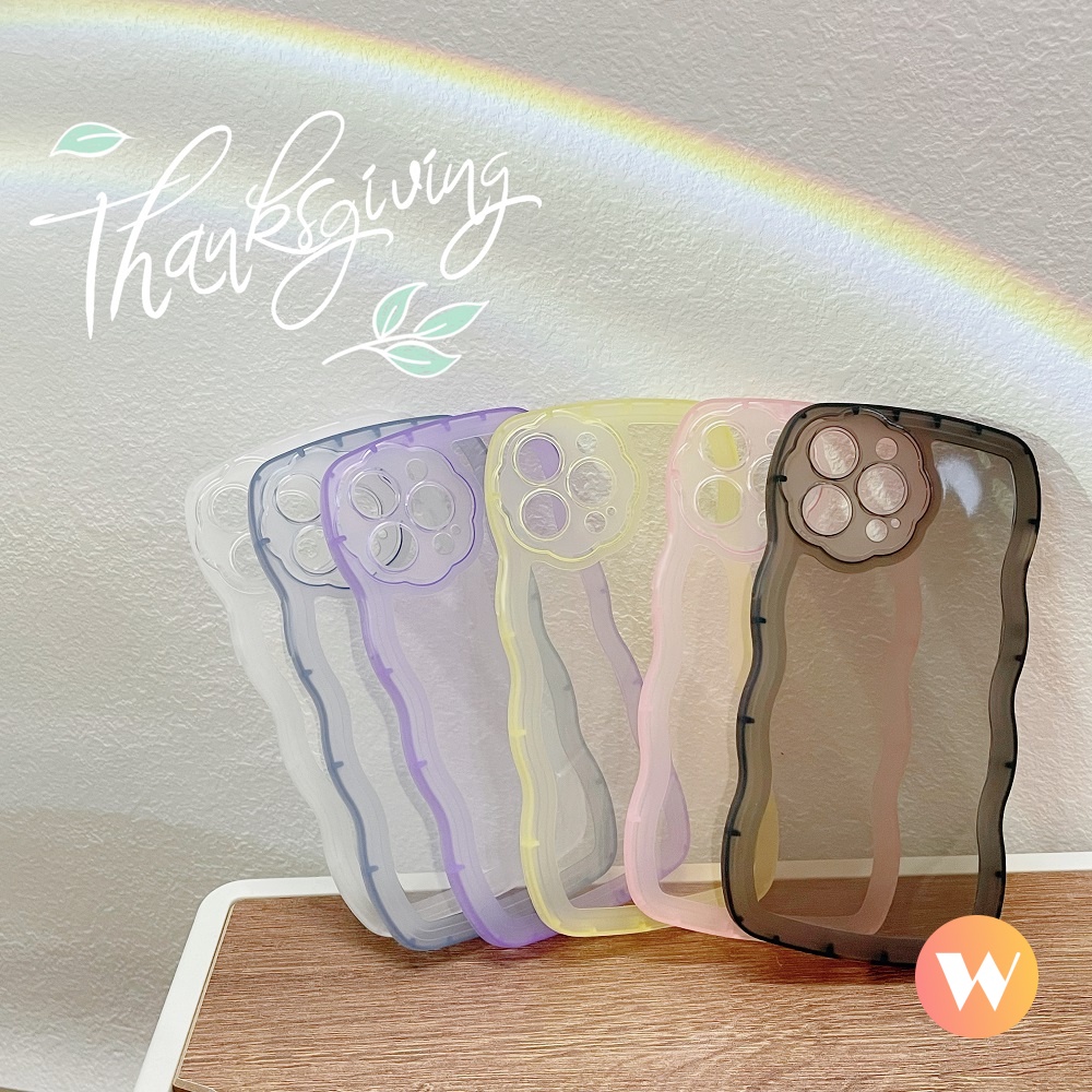 Ốp Điện Thoại TPU Mềm Trong Suốt Màu Sắc Ngọt Ngào Cho iPhone 11 Pro Max 14 12 Pro Max 7 8 XS Max SE 2020