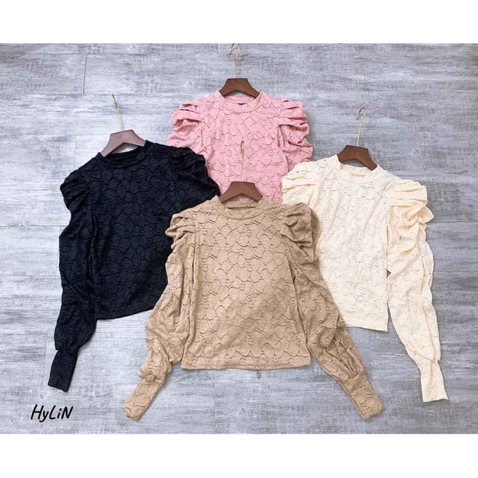 Áo ren tay bồng Quảng châu