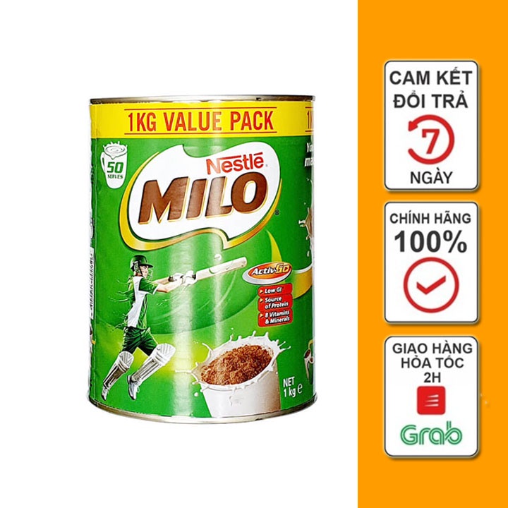 Sữa MILO ÚC 1KG Chính Hãng Nestlé Từ Australia Date 2022