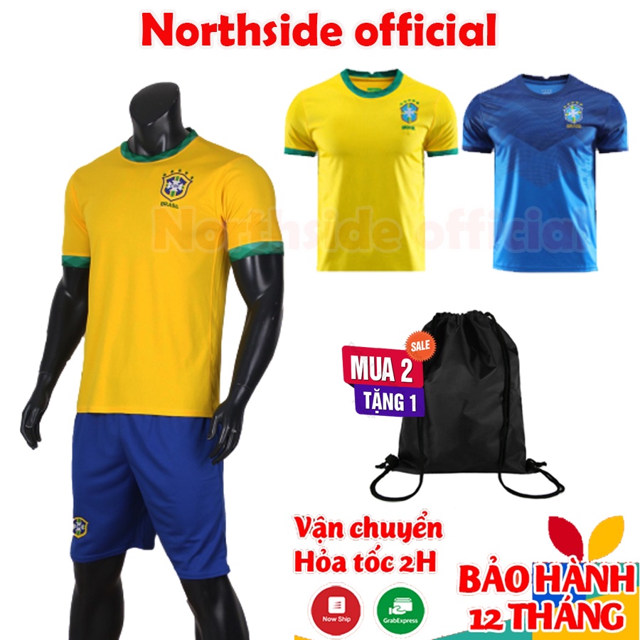 Bộ quần áo bóng đá đội tuyển quốc gia Brazil - Áo bóng đá vô dịch Copa America 2022 HANG MOI VỀ