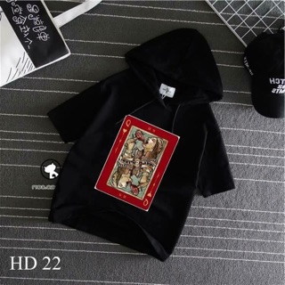 Áo hoodie tay lửng nam nữ đầm già