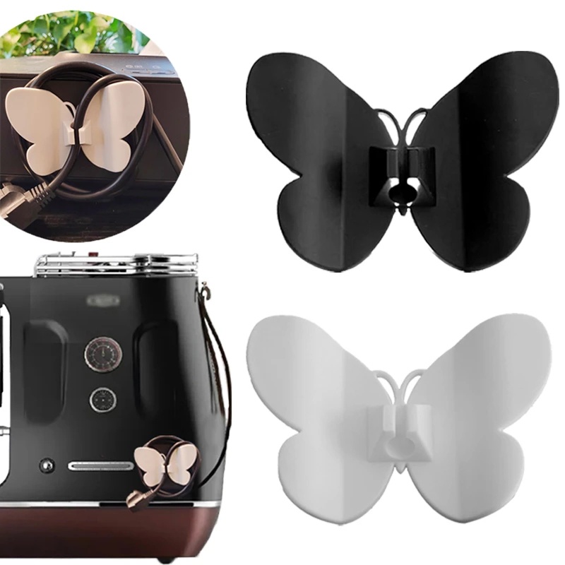 1 Kẹp Quấn Dây Cáp Gọn Gàng Hình Bướm Tiện Dụng