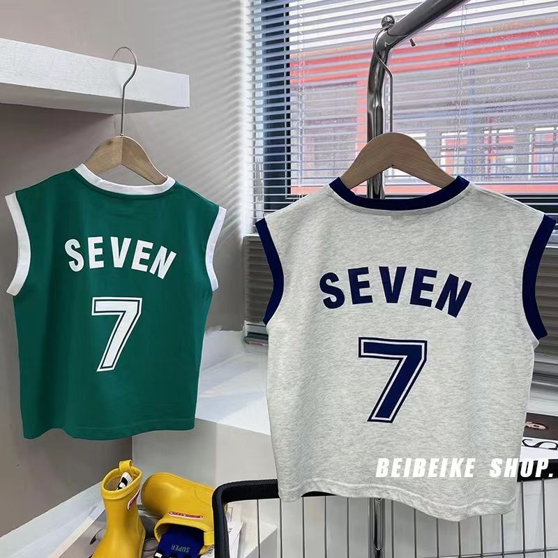 Hàng Mới Về Áo Thun Bóng Rổ Cotton Mỏng Sát Nách Phong Cách Nhật Bản Thời Trang Mùa Hè Mới 2022 Cho Bé Trai