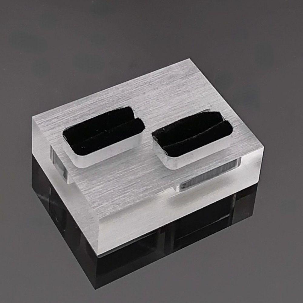 Giá Đỡ Trưng Bày Nhẫn Bằng Acrylic Trong Suốt Đơn / Đôi