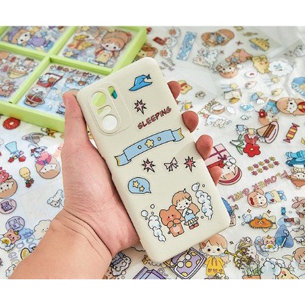 Set Stickers 2D Hoạt Hình Dán Sổ, Điện Thoại - Stickers Hình Dán Dễ Thương, Giao Ngẫu Nhiên