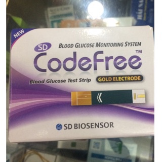 Que thử đường huyết sd code free- bio sensor 50 que hộp  hàng chính hãng - ảnh sản phẩm 2