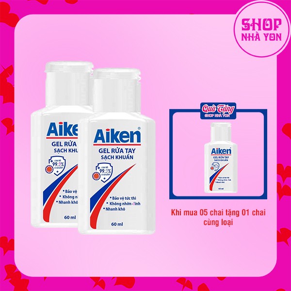 Aiken Gel rửa tay 60 ml