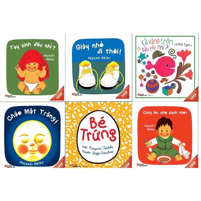 Combo 6 tập Ehon bé ngoan - Ehon Nhật Bản