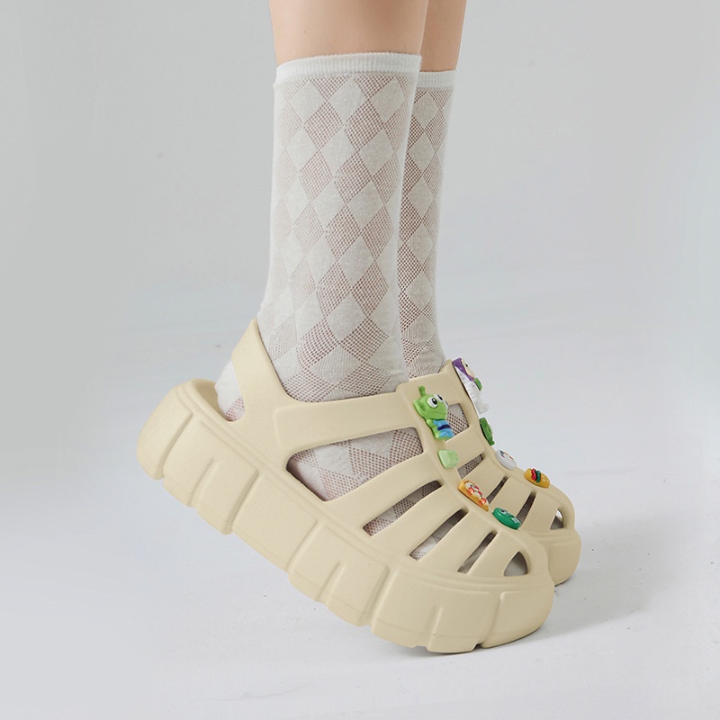Xăng đan Đế Dày 6CM Chống Va Chạm Thời Trang Cho Nữ