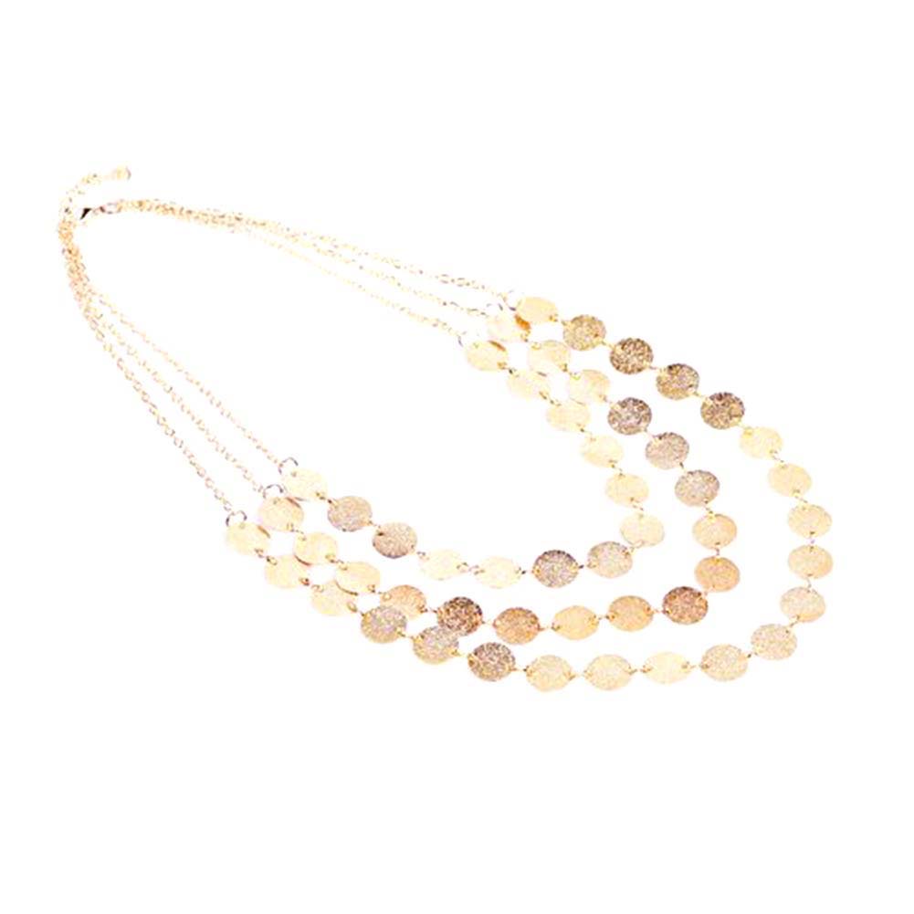 Dây Chuyền Hợp Kim Nhiều Lớp Đính Đồng Xu Xinh Xắn Cho Nữ