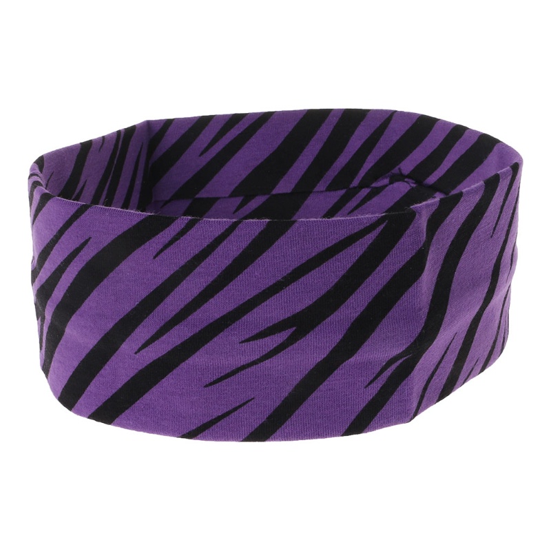 Băng Đô Co Giãn Thấm Hút Mồ Hôi In Họa Tiết Ngựa Vằn Cho Nữ Tập Yoga