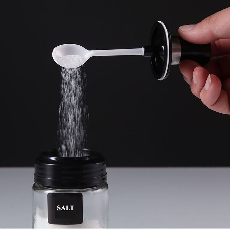 Hũ đựng gia vị thuỷ tinh kèm muống cao cấp 2021 tiện lợi sang trọng