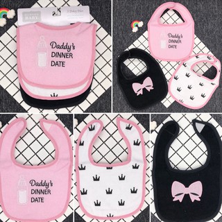 Set 3 yếm ăn dặm bé gái