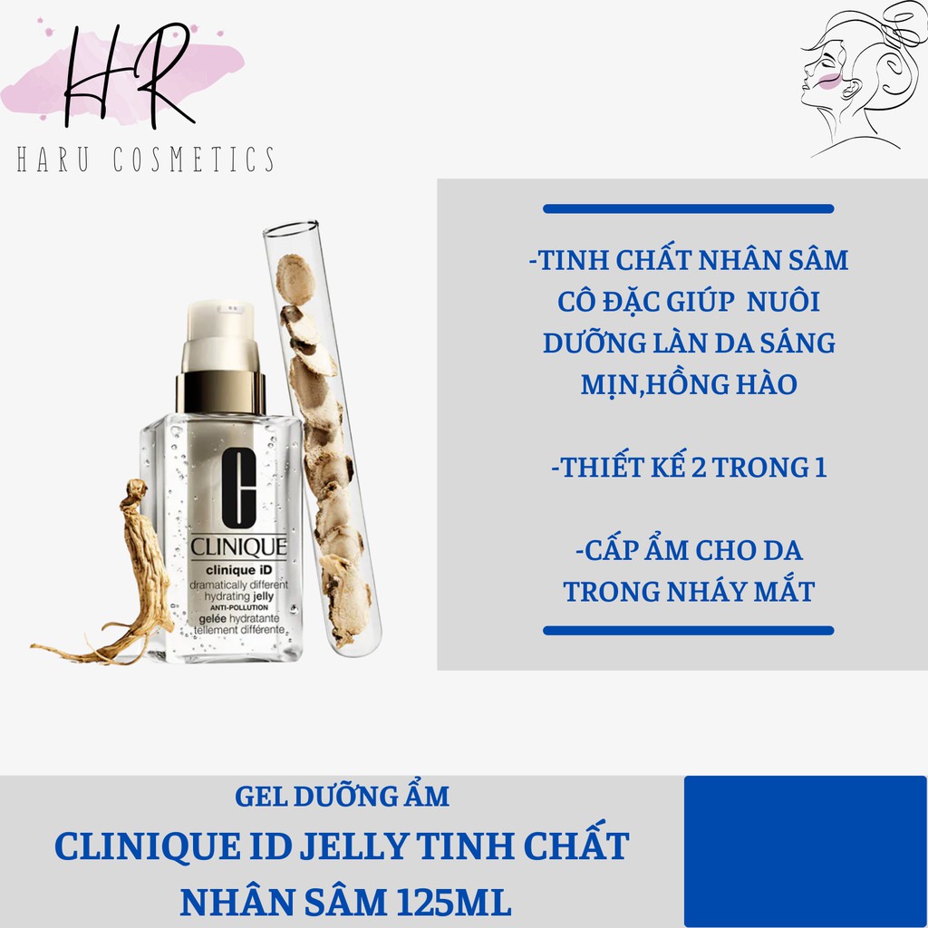 Gel Dưỡng ẩm Clinique ID Jelly Tinh Chất Nhân Sâm 125ml