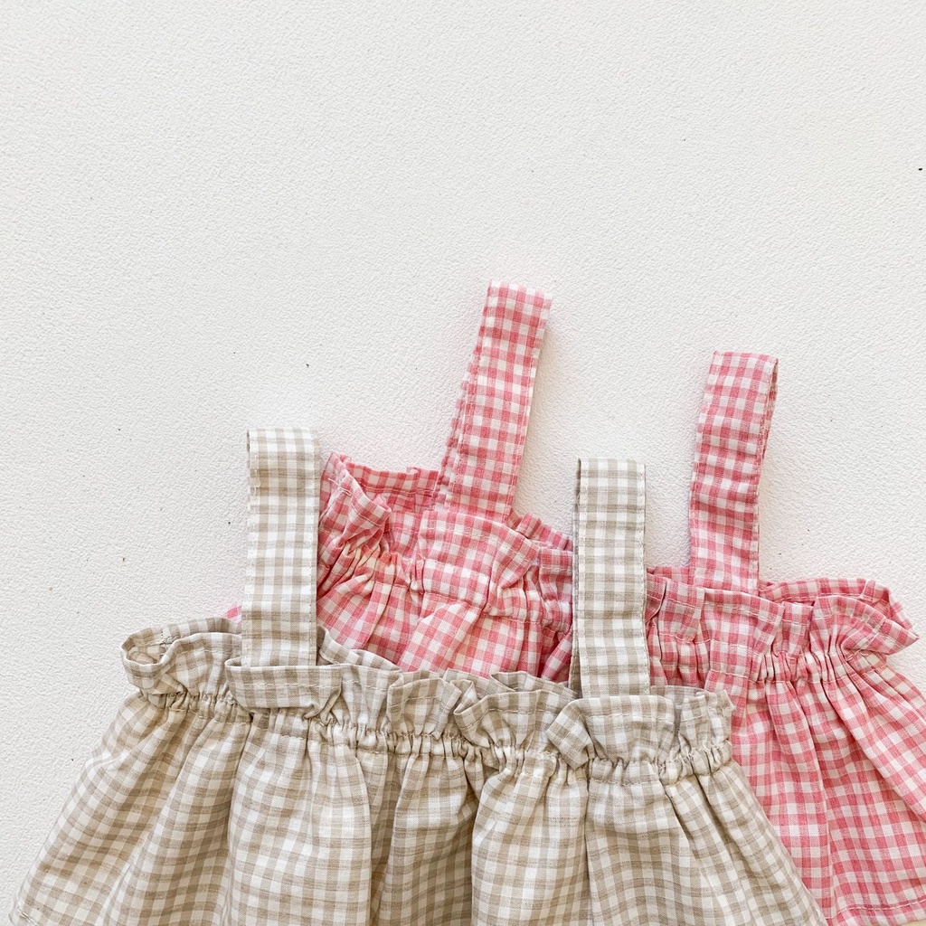 Bộ đồ liền quần kèm mũ đáng yêu dành cho bé gái