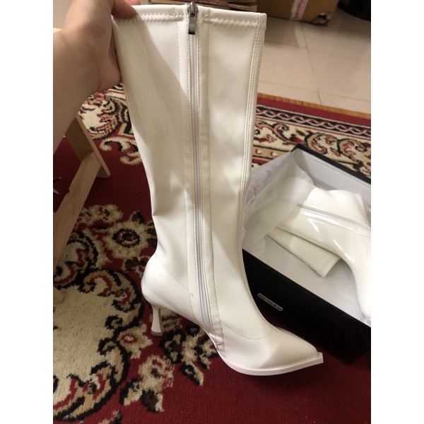 BOOT GỐI BOOT ĐÙI NỮ MŨI NHỌN GÓT NHỌN HÀNG QUẢNG CHÂU LOẠI MỘT