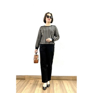 Đồ bộ trung niên cho mẹ thu đông cotton hai da quần umi cao cấp
