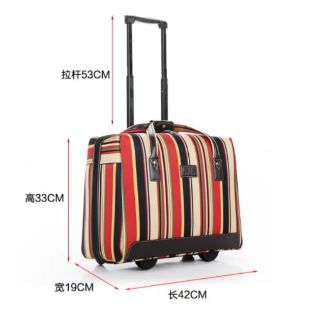 Set vali kéo kẻ sọc cá tính