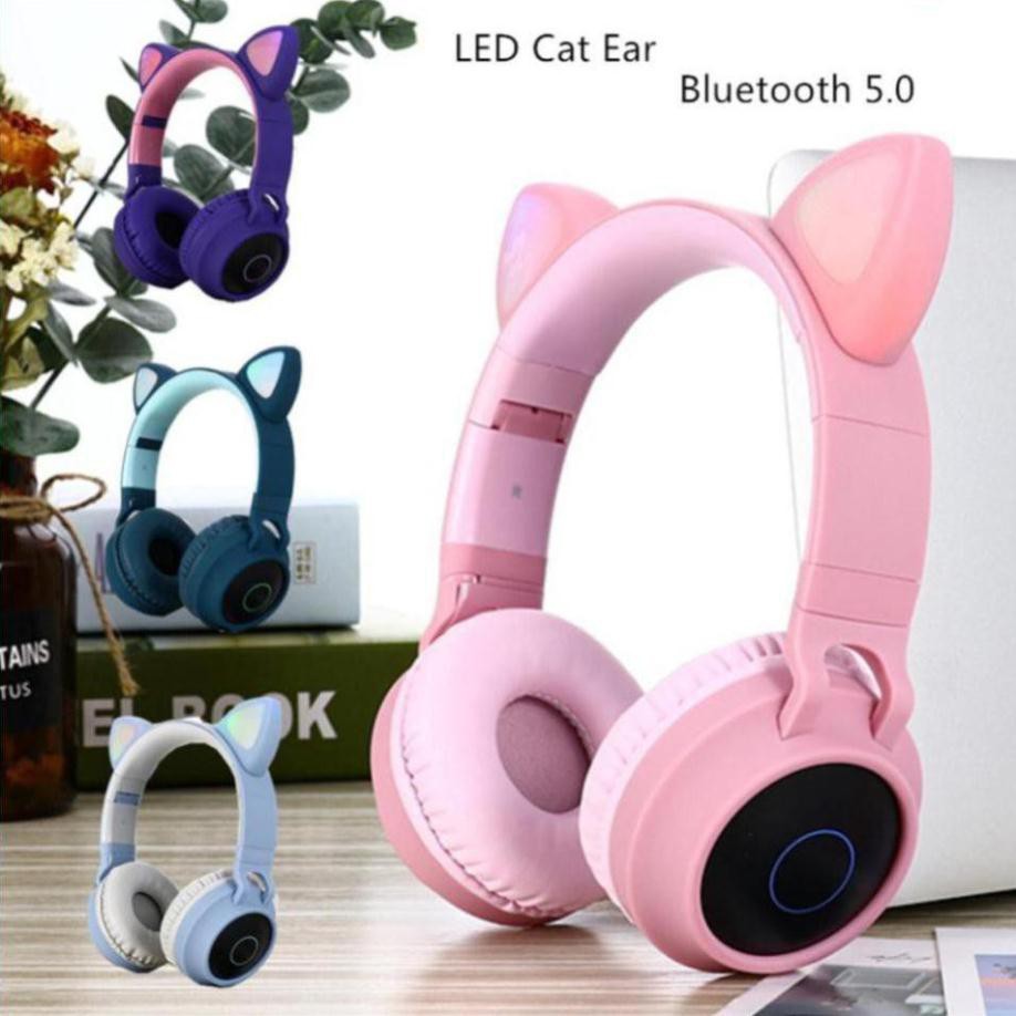 Tai nghe mèo bluetooth chụp tai,headphone mèo dễ thương cho nữ mới BH 12 tháng Cực rẻ | BigBuy360 - bigbuy360.vn