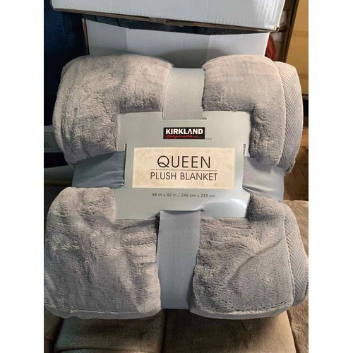 CHĂN LÔNG CỪU KIRKLAND PLUSH BLANKET QUEEN 248 X 233CM CỦA MỸ