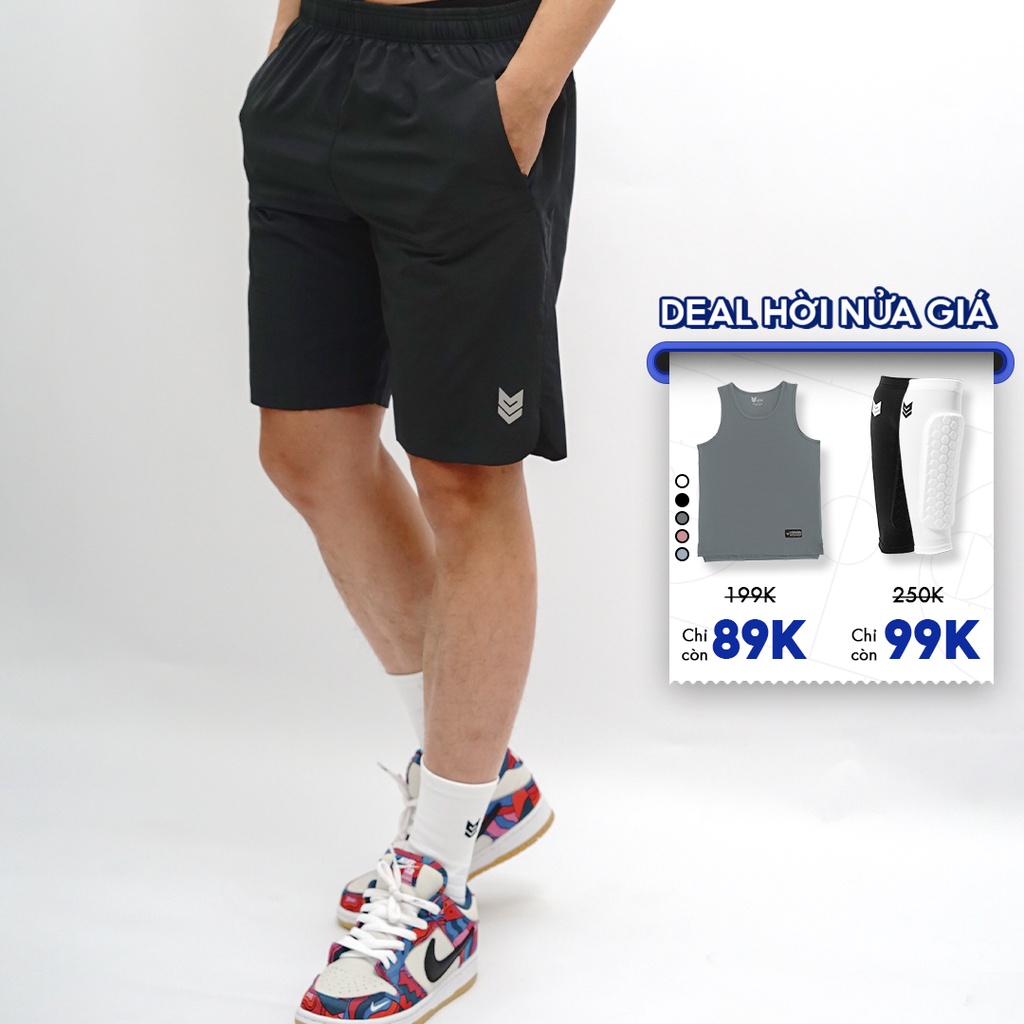 Quần thể thao nam Redikick Laser Short có túi khóa Nhanh khô thoáng mát Tập Gym chơi Bóng Rổ Tennis Chạy Bộ