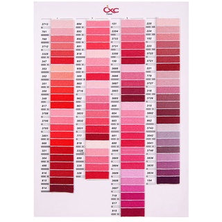Chỉ thêu cotton DC-CXC ( Tông mầu hồng )