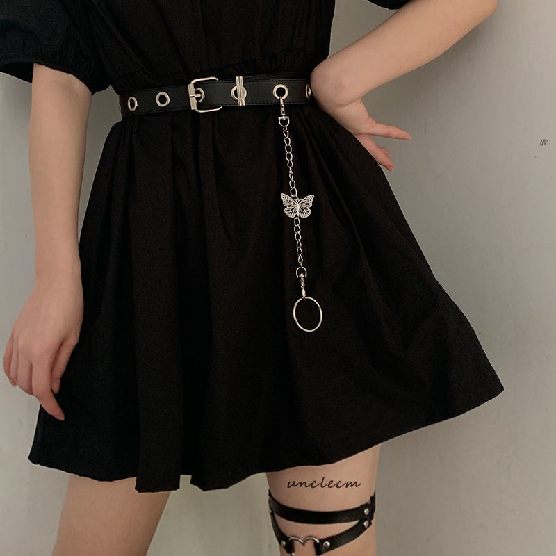 Dây Nịt Đục Lỗ Toàn Diện Phong Cách Hàn Quốc Thời Trang Cho Nữ