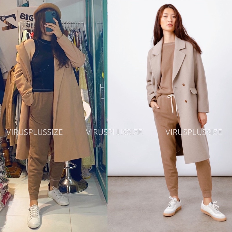 quần jogger/ống suông bigsize Cotton French Terry Sweatpants