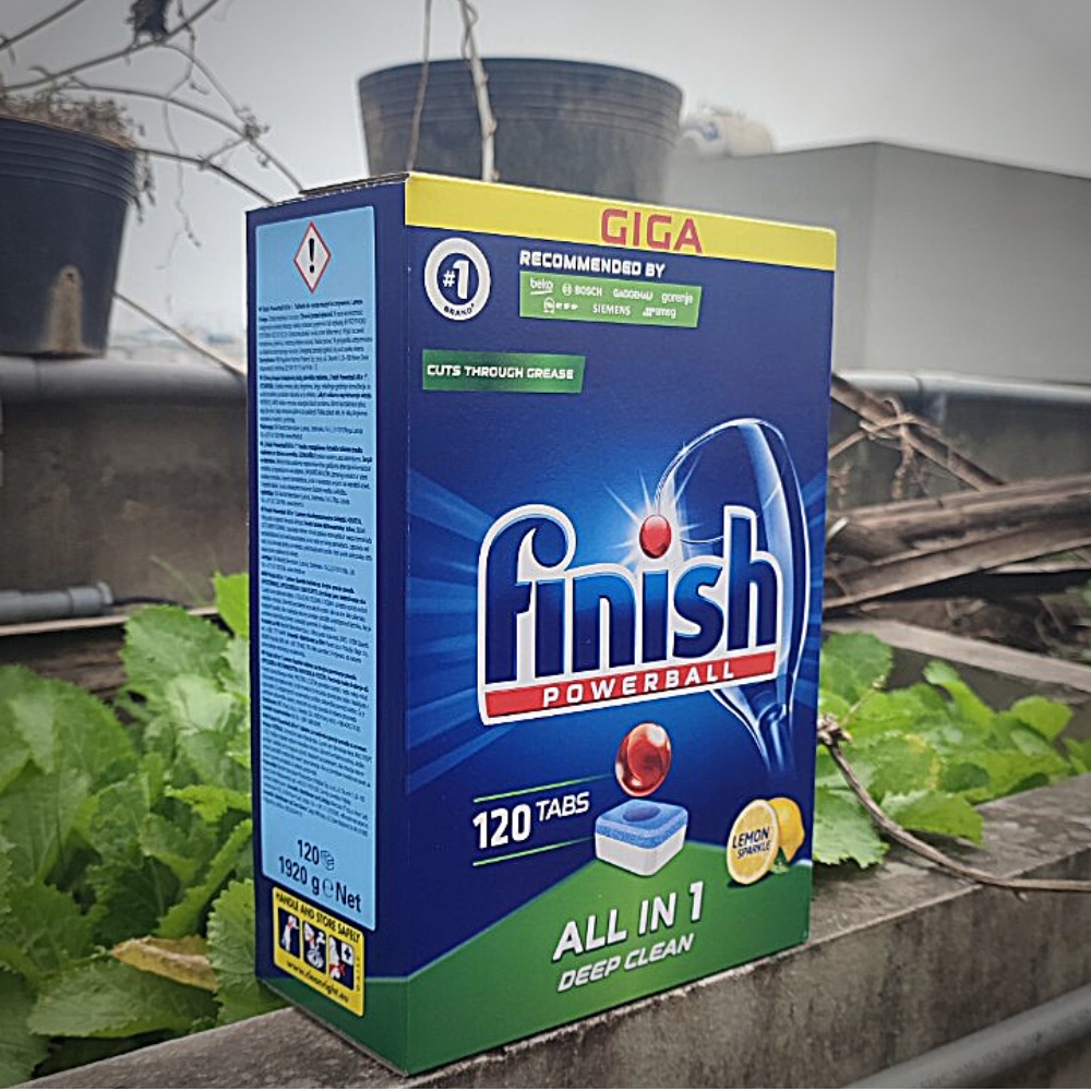 Viên rửa chén bát Finish ALL IN 1 110V - Finish Powerball All In One Dishwasher Tablets 110