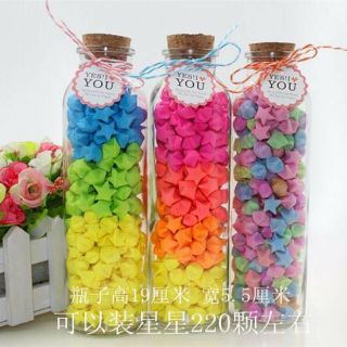 Sao giấy gấp sẵn nhiều màu