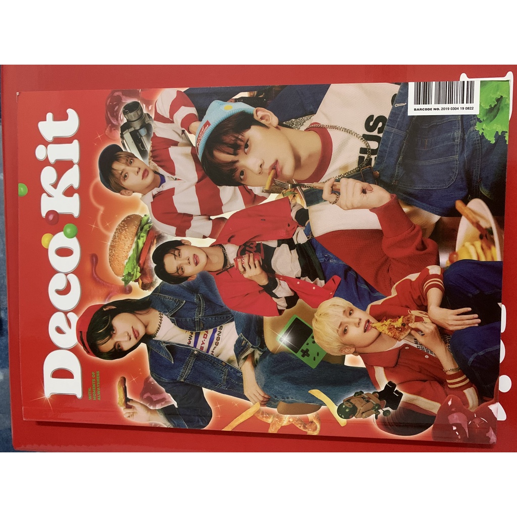 WASHI TAPE/ Notebook/ deco book/ túi nhựa có khuy bấm của set deco TXT- hàng chính hãng