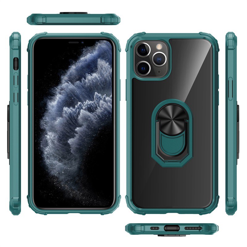 Ốp Điện Thoại Trong Suốt Có Vòng Đỡ Nam Châm Cho iphone 11 Pro Max 11 Pro