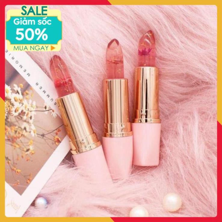 ❤SALE TO 50%❤ Son thạch trong suốt ⚡️𝐅𝐑𝐄𝐄 𝐒𝐇𝐈𝐏⚡️ dưỡng ẩm, màu hồng cánh sen