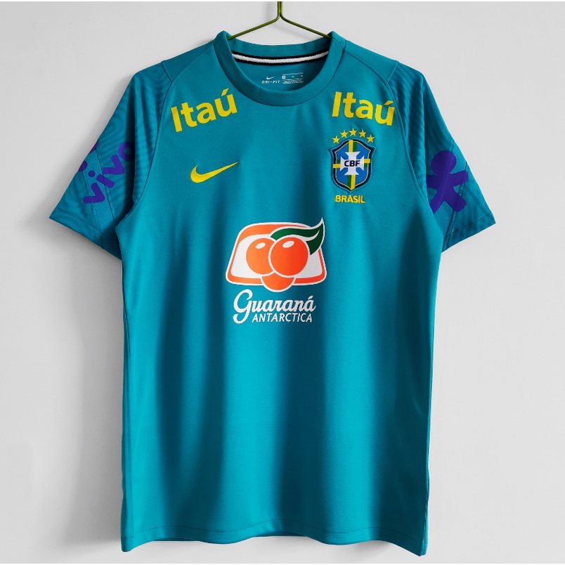Áo thun đá bóng tay ngắn kiểu Brazil phong cách trẻ trung năng động