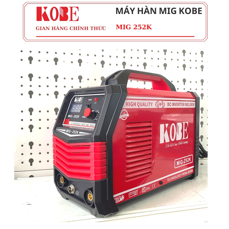 Máy hàn mig không dùng khí 2 chức năng KOBE 252K chuyên sử dụng cuộn dây hàn mic 1kg
