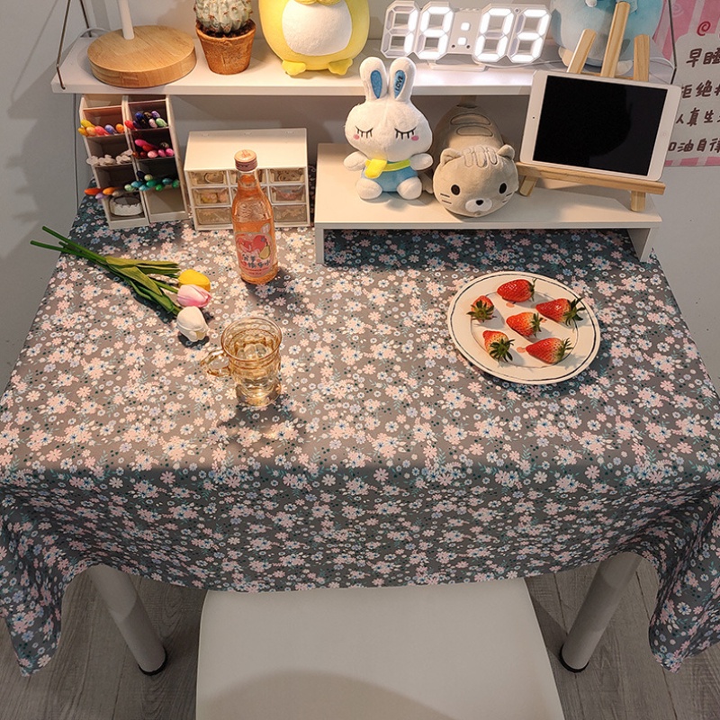 Khăn Trải Bàn Họa Tiết Kẻ Sọc Caro Dài 200cm Để Viết Trà Làm Việc Cho Học Sinh