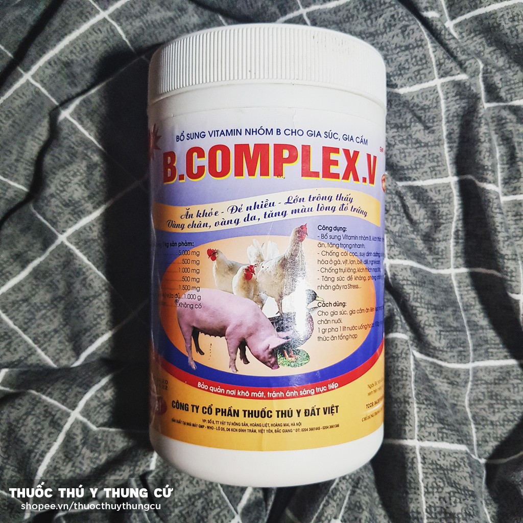 Hộp B.Complex 1kg - Bổ sung vitamin cho gia súc gia cầm: Đẻ nhiều, ăn khỏe, lớn nhanh