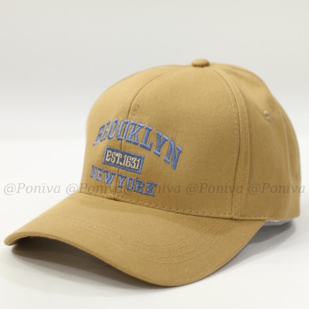 Mũ lưỡi trai ❤️ Nón kết thêu chữ BROOKLYN 1631 chất kaki cao cấp form unisex nam nữ phong cách Ulzzang PONIVA siêu hot