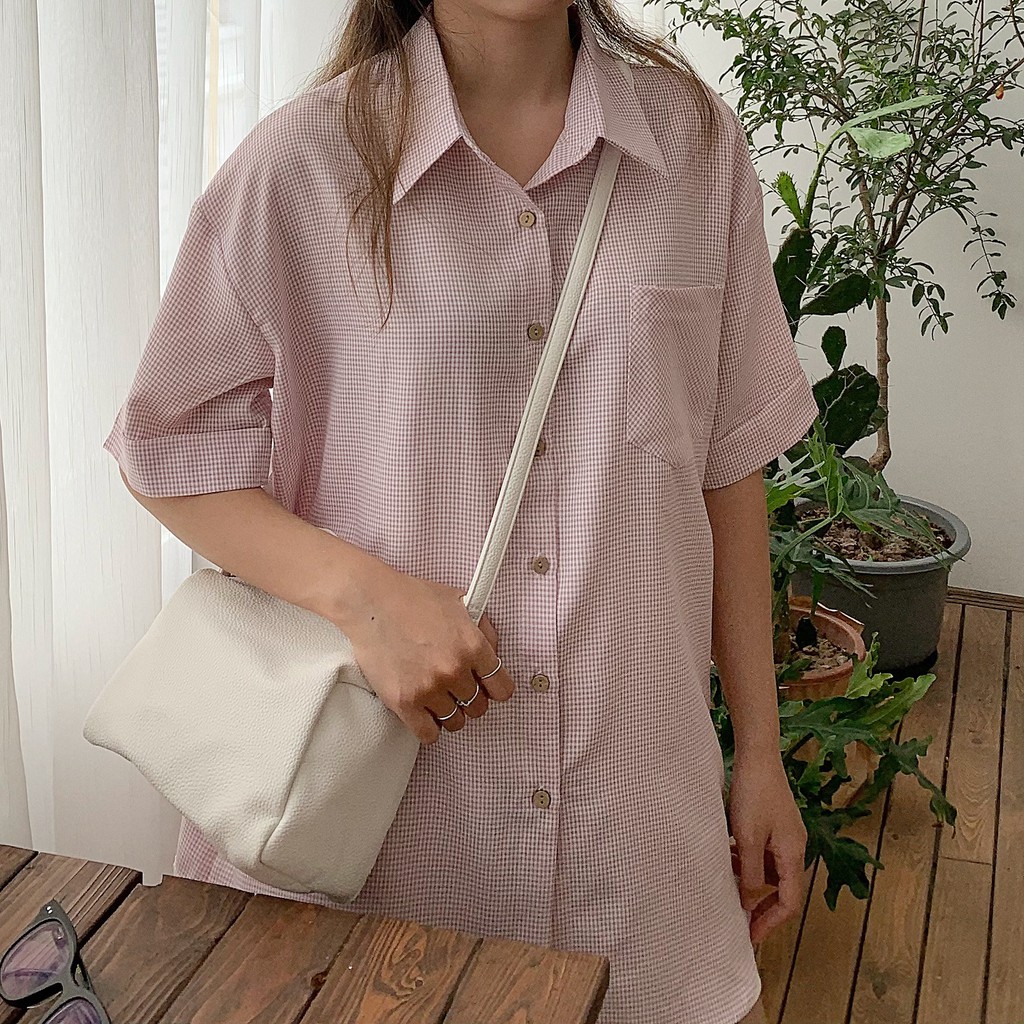 Áo sơ mi ngắn tay caro - BST Holiday Shirt 07/2021 - by ufo.thebasic | BigBuy360 - bigbuy360.vn