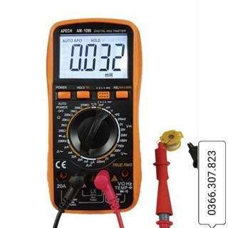 APECH AM-1099 Đồng hồ vạn năng đo cuộn cảm, Henry hiển thị số, đo điện áp, điện trở, tụ điện, điốt