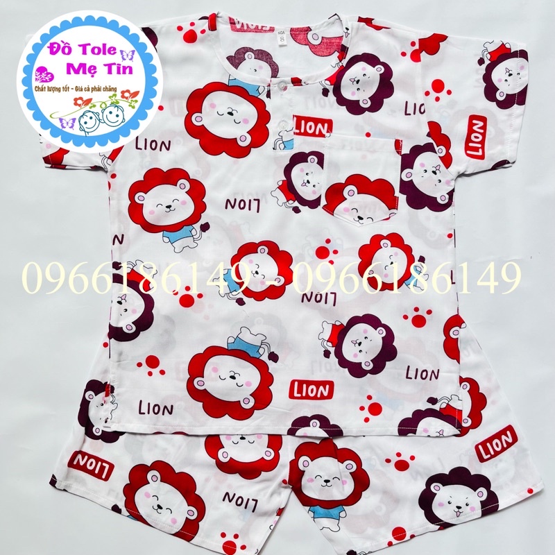 Đồ tôn(lanh) ngắn bé trai size 8(19-21kg)