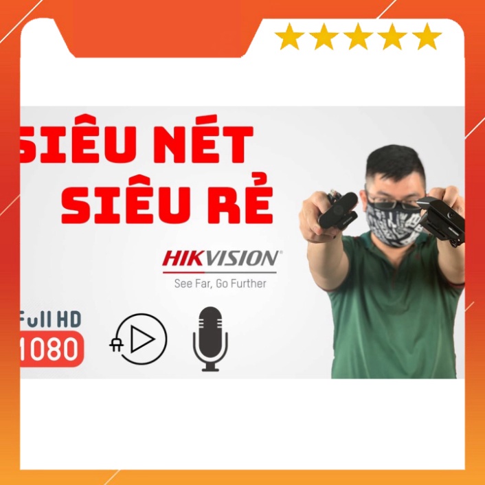 Webcam HIKVISION DS-U02 FULL HD 1080P tích hợp mic chuyên dụng cho Livestream, Học và làm Online