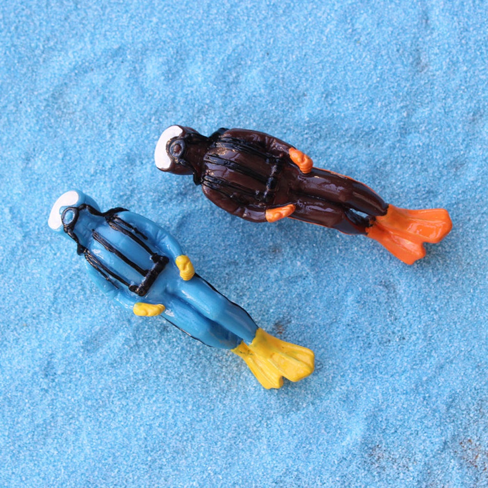 Đồ chơi mô hình thợ lặn dưới nước 3D bằng nhựa resin trang trí hồ cá cảnh