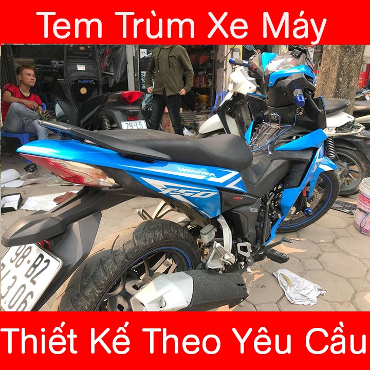 Tem Trùm Winner Xanh Chỉ Trắng